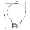 Лампа светодиодная Feron E27 1W зеленая LB-37 25117 фото 3