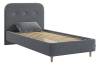 Кровать односпальная Mebelson Лео KM0.9-19.2346 графит/галька фото 2