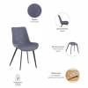 Стул Bradex Home Oscar FR 0608, серый фото 6