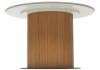 Стол Woodville Mesa 584833 белый мрамор M326/oak 120x120x76 фото 4