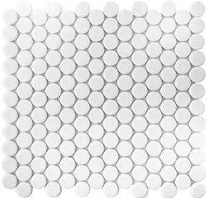Мозаика Vidrepur Antislip Circle № 100 Antid. (на сетке) 30.6x31.4
