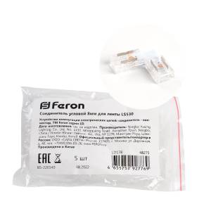 Соединитель угловой Feron 48275