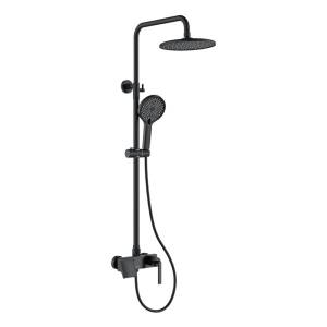 Душевая стойка Black&White GL-9103-MB черная матовая