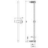 Душевая штанга AQUAme AQM8202CR хром фото 2
