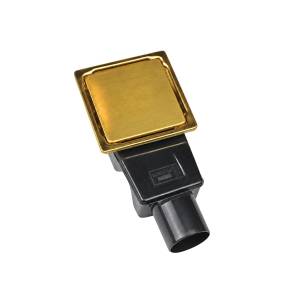 Душевой трап RGW Drain Leo-02-10Gb 60210210-06 золото brush, 10x10 см