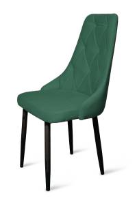 Стул Арника Граф 00-00273167 черный матовый Томми 25 темно-зеленый