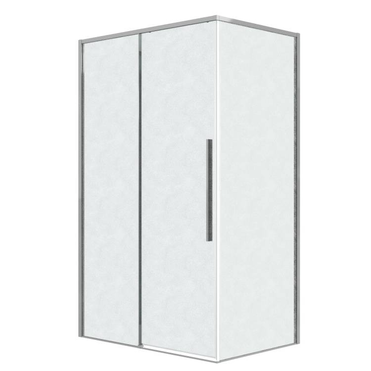 Душевой уголок Grossman Galaxy 120.K33.01.1110.10.02 профиль хром, стекло шиншилла, 110x100x195