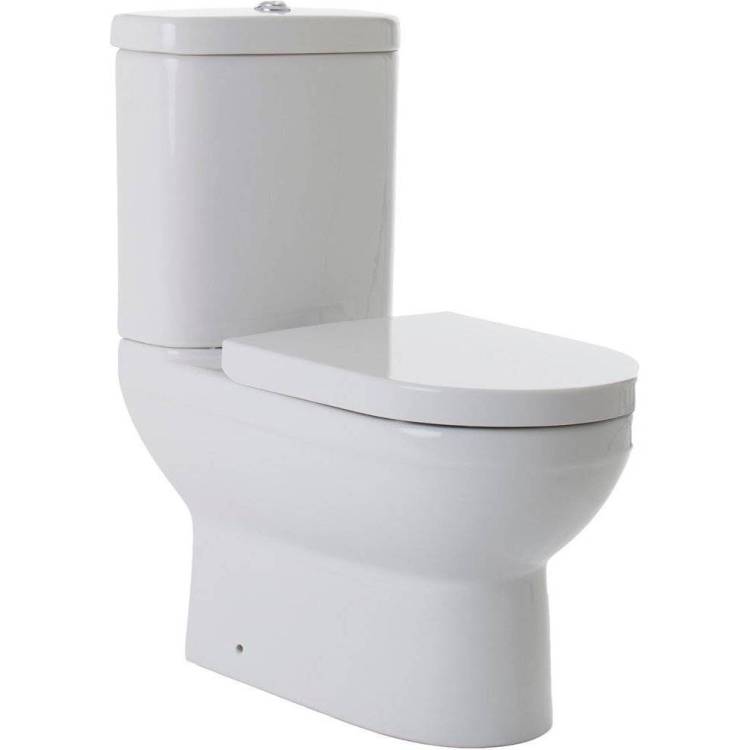 Унитаз-компакт Bravat New Moon CX01014UW с крышкой-сиденьем микролифт