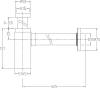 Сифон для раковины Allen Brau Infinity Square 5.21027-31 чёрный матовый фото 2