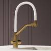 Смеситель для кухни Avrora Kitchen AV9006Gold с гибким изливом и подключением фильтра питьевой воды, золото фото 4