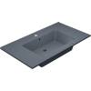 Раковина Uperwood Parma Quartz 291003010 серая матовая, бетон, 86x47.5 фото 2