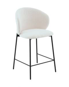 Стул полубарный Stool Group Блейз LV-109-S000-P-01 белый, букле