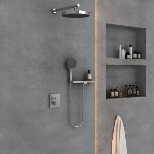 Душевой комплект Vincea VSFW-3I21T2RCH встраиваемый, термостатический, хром