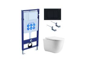 Комплект Aquatek Классик cm-012 4в1 клавиша черная матовая