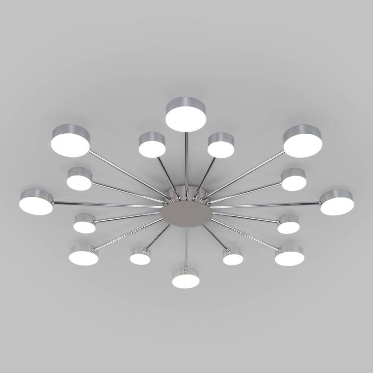 Потолочный светодиодный светильник Eurosvet Nitrino 90242/16 хром