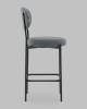 Стул полубарный Stool Group Бриф DD AV 477-F83-9005 (PP) темно-серый, букле фото 4