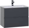 Тумба с раковиной Aquanet Алвита 70 213093 серый антрацит, 531x700x450