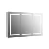 Зеркало-шкаф Aquatek AQ7124-MLC с подсветкой, хром, 120x70x13.3