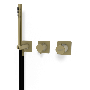Внешняя часть смесителя Remer X Style XT97D3QPWBCH шампань брашированная