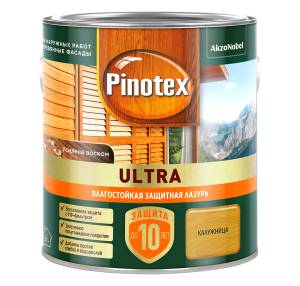 Пропитка декоративная для защиты древесины Pinotex Ultra AWB полуглянцевая калужница 2.5 л