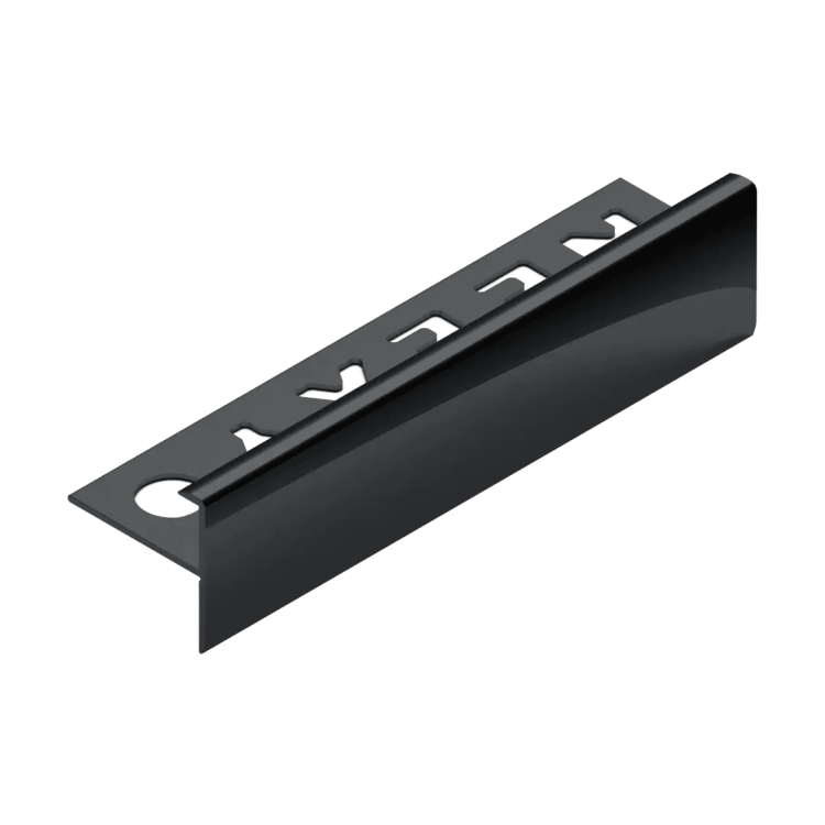 Профиль лестничный F-образный Neexy pv53-46 BBL-D черный блестящий браш 270x2.42x2.38