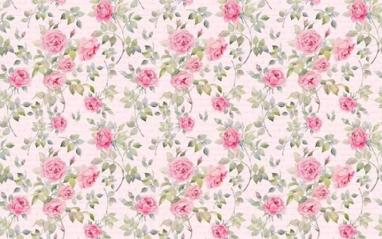 3D Фотообои Artegrafico «Винтажный узор с розами» PRV-006 акварель