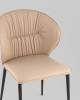 Стул Stool Group Deia DC1151P S301-85 bl.l кремовый черные ножки, экокожа фото 8