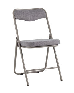 Стул Stool Group Джонни fb-jonny-W994-7039 рогожка серо-голубой каркас серый, складной