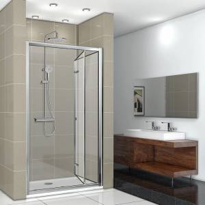 Душевая дверь в нишу Cerutti Spa Bella D101T 100 см, профиль хром