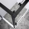Душевой уголок Vincea Slim-N VSR-4SN9013CLB 1300x900, профиль черный, стекло прозрачное фото 3