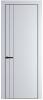 Межкомнатная дверь Profil Doors 12 PE полотно Вайт, кромка алюминиевая с четырех сторон черная, алюминиевый молдинг 3мм 600x2000