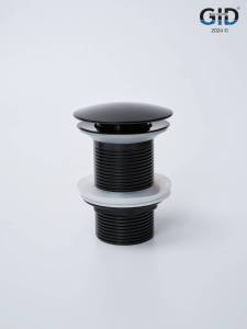 Донный клапан Gid Minucia G-54BL 76601K без перелива, черный глянцевый