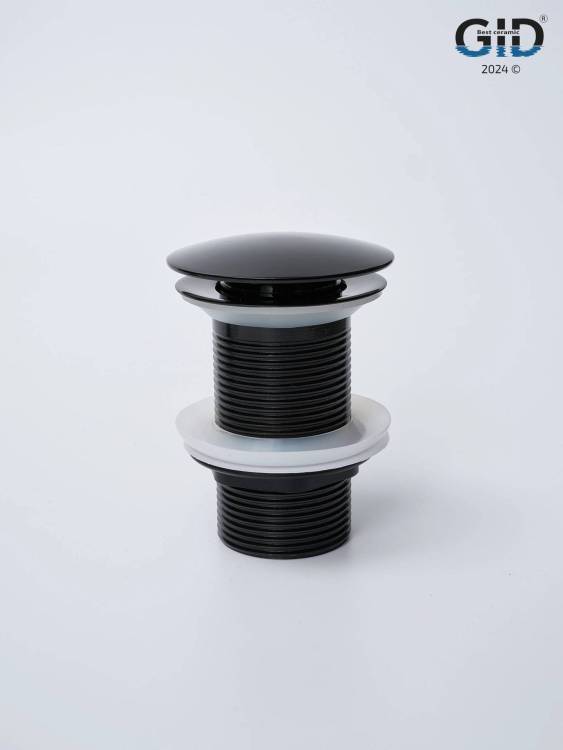 Донный клапан Gid Minucia G-54BL 76601K без перелива, черный глянцевый