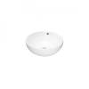 Раковина накладная Bravat Circle C22283W-ENG белая круглая 435x170мм