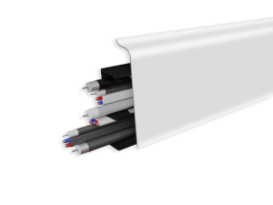 Плинтус Bonkeel Барк 7001 Белый матовый 2200x70x23