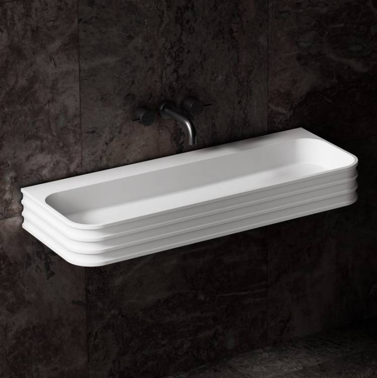 Раковина Abber Stein AS2651-1.0 белая матовая, 100x45
