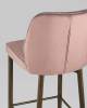 Стул барный Stool Group Лоренс MC72C VELVET HLR-44/ HLR-20EdgeDUAL пыльно-розовый фото 6