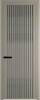 Межкомнатная дверь Profil Doors 3 AGP цвет профиля Никель матовый, стекло безопасное 6 мм мору тонированное 600x2000