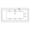 Акриловая ванна Excellent Pryzmat Slim 170x75 "LINE" (бронза) фото 2