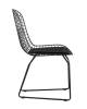 Набор из 4 стульев Stool Group Bertoia BTY-18-P6 BL/BL X4 черный с черной подушкой фото 4