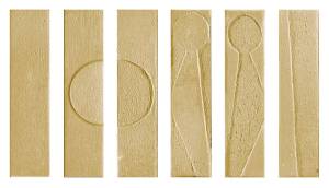 Керамогранит Settecento Koine 118622 Alphabet Ocra 4.5x18.6