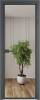 Межкомнатная дверь Profil Doors 1 AX цвет профиля Серая ночь, стекло безопасное 6 мм зеркало 700x2000
