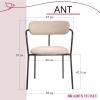 Набор из 2 стульев Bradex Home Ant FR 0996P латте букле фото 15