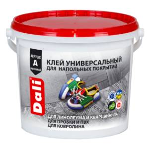 Клей для напольных покрытий универсальный суперпрочный Dali акриловый 3.5 кг