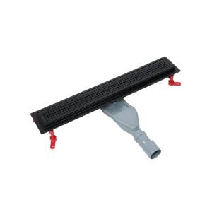 Душевой лоток Iddis Perfex 975B6BL20DZ перфорированная решетка, черный, 60 см