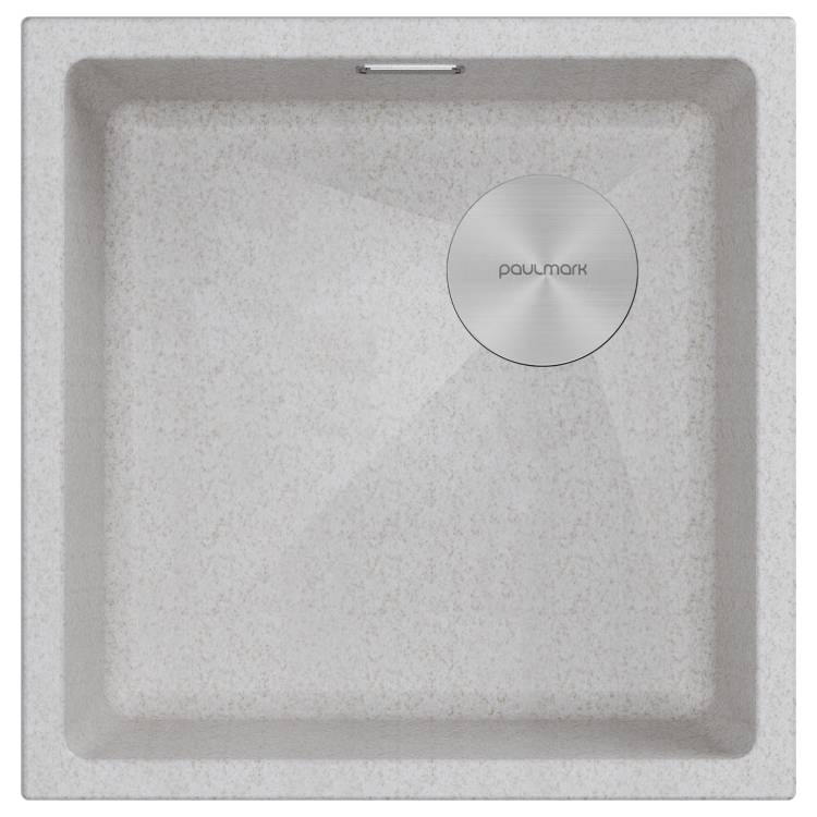 Мойка кухонная Paulmark Lumi 45Uni-Skew LU45SK-BE Бежевый, 45.5x44