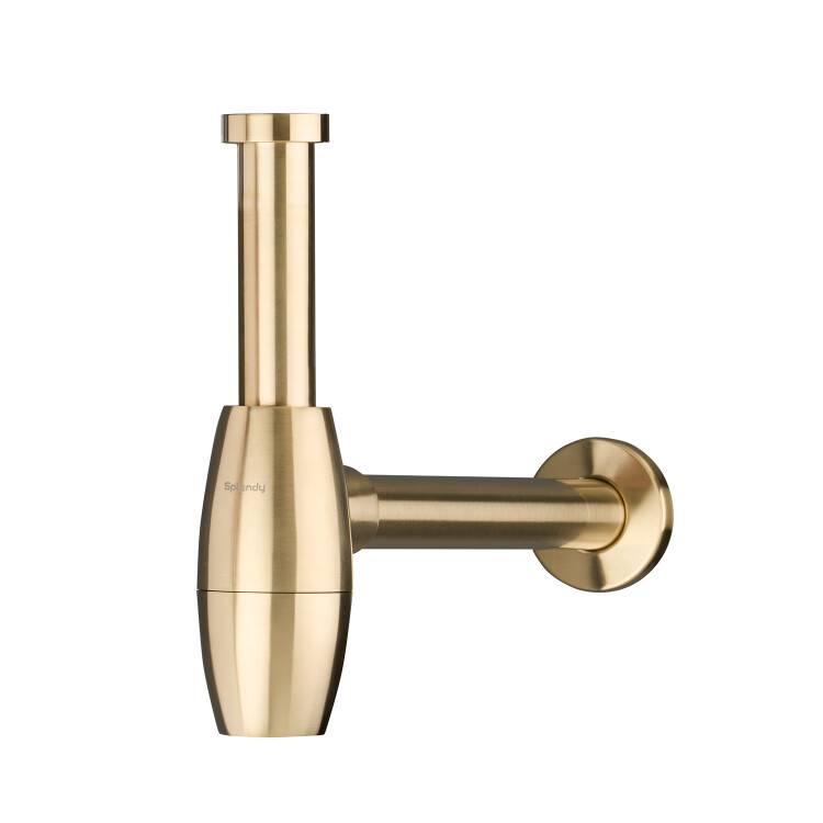 Сифон для раковины Splendy Elegance R ER30815MGM бутылочный, 1 1/4" х 32, золото матовое