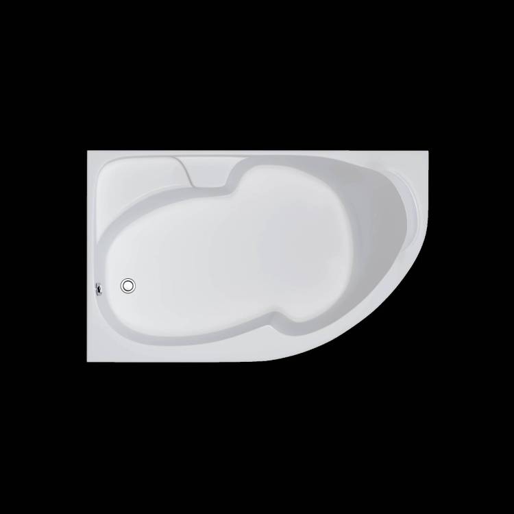 Акриловая ванна Marka One Diana 170x105 01ди1710л левая, белая, с каркасом