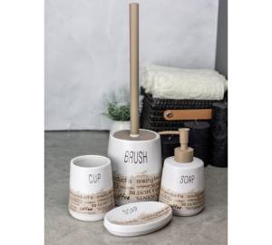 Набор аксессуаров для ванны Bath Plus Testi W-CE2367AA-SET4 бежевый