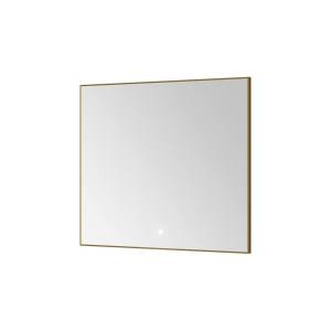 Зеркало Armadi Art 543-080-MG с подсветкой, сенсором и антизапотеванием, 80x70 см, Matt Gold